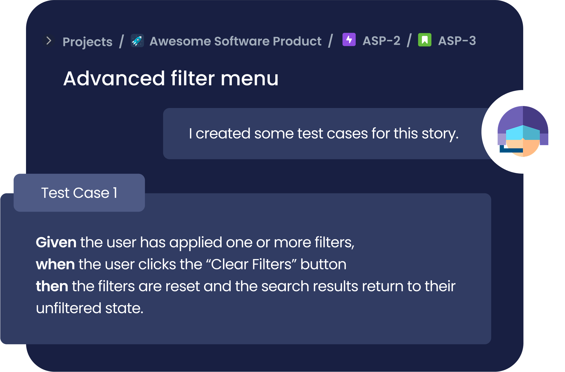 Product Copilot finds ticket-related information