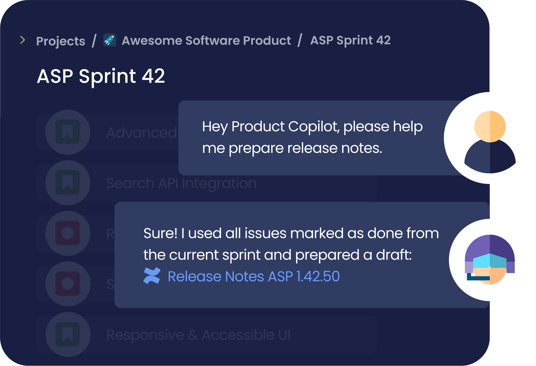 Product Copilot generates user story